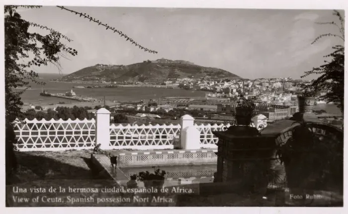 Framed Print : View of Ceuta, Spanish city in Morocco, North Africa Framed Print : View of Ceuta, Spanish city in Morocco, North Africa