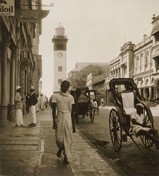 View of Chatham Street, Colombo, Ceylon (Sri Lanka)