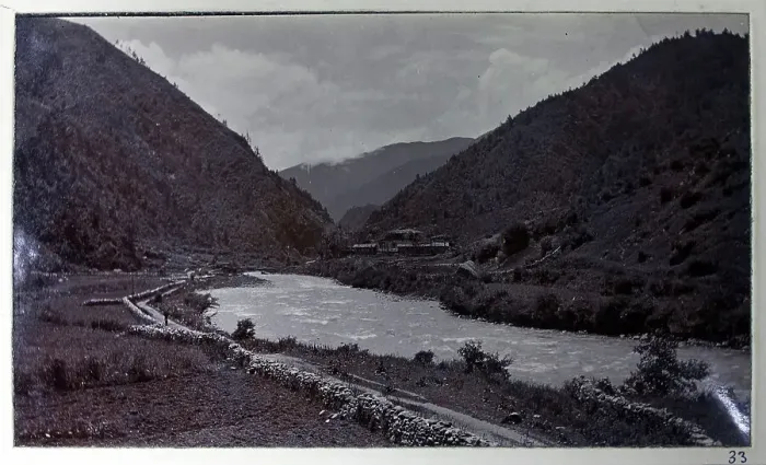 Framed Print : View of the Chumbi Valley, from a fascinating album which reveals new details on a little-known campaign in which a British military force brushed aside Tibetan defences to capture Lhasa, in 1904 Framed Print : View of the Chumbi Valley, from a fascinating album which reveals new details on a little-known campaign in which a British military force brushed aside Tibetan defences to capture Lhasa, in 1904