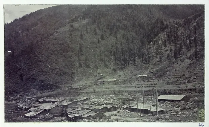 Framed Print : View of Chumbi village, from a fascinating album which reveals new details on a little-known campaign in which a British military force brushed aside Tibetan defences to capture Lhasa, in 1904 Framed Print : View of Chumbi village, from a fascinating album which reveals new details on a little-known campaign in which a British military force brushed aside Tibetan defences to capture Lhasa, in 1904