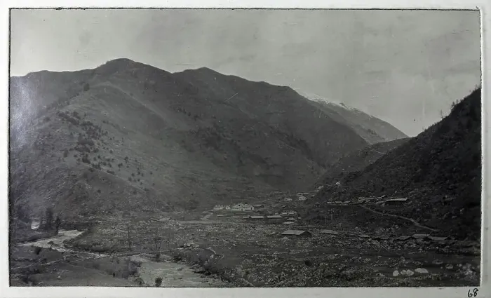 Framed Print : View of Chumbi village, from a fascinating album which reveals new details on a little-known campaign in which a British military force brushed aside Tibetan defences to capture Lhasa, in 1904 Framed Print : View of Chumbi village, from a fascinating album which reveals new details on a little-known campaign in which a British military force brushed aside Tibetan defences to capture Lhasa, in 1904