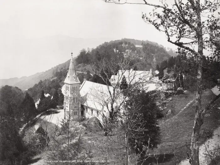 Framed Print : View of the church from Observatory Hill, Darjeeling, India Framed Print : View of the church from Observatory Hill, Darjeeling, India