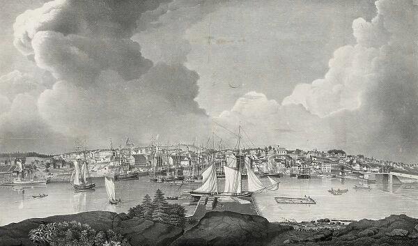 View of the city of Bangor, Me