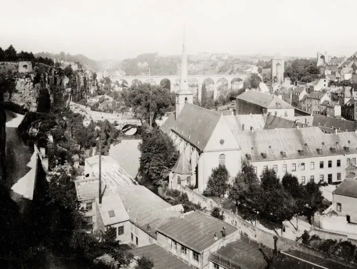 Framed Print : View of the city centre of Luxembourg Framed Print : View of the city centre of Luxembourg