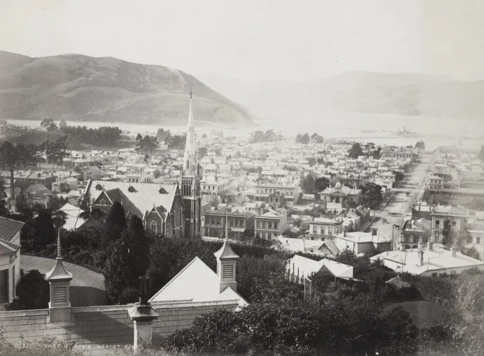 Framed Print : View over the city of Dunedin, New Zealand Framed Print : View over the city of Dunedin, New Zealand