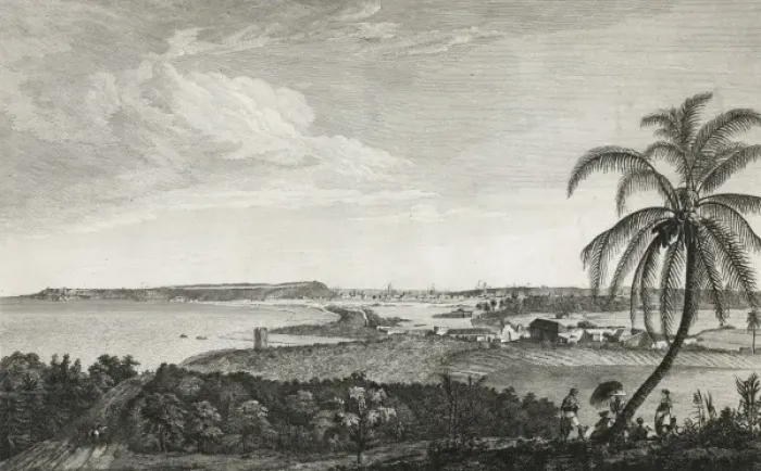 Framed Print : A view of the city of the Havana, taken from the road near C Framed Print : A view of the city of the Havana, taken from the road near C