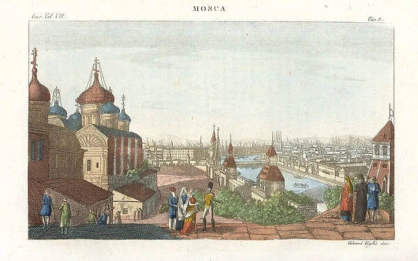 View of the city of Moscow, Russia, circa 1800