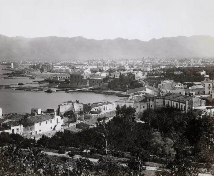 Framed Print : View of the city of Palermo from above, Sicily, Italy Framed Print : View of the city of Palermo from above, Sicily, Italy