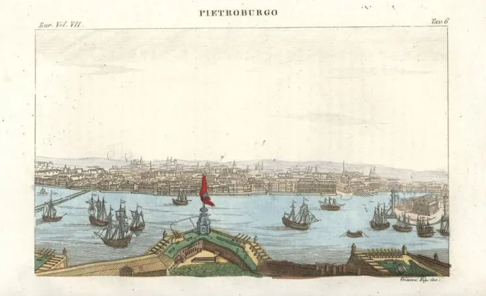 Framed Print : View of the city of St. Petersburg, Russia, circa 1800 Framed Print : View of the city of St. Petersburg, Russia, circa 1800