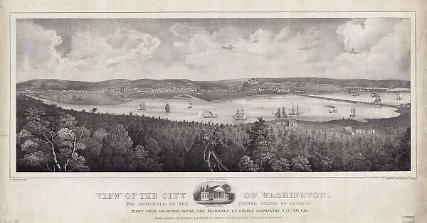 View of the city of Washington, the metropolis of the United