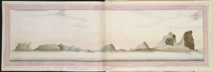 Framed Print : A View of the coastline on the western side of Lord Howe Isl