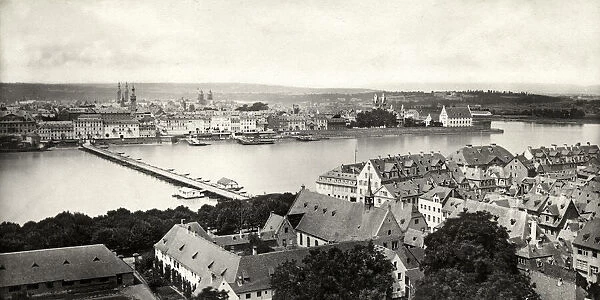 View of Coblenz and river, Germany