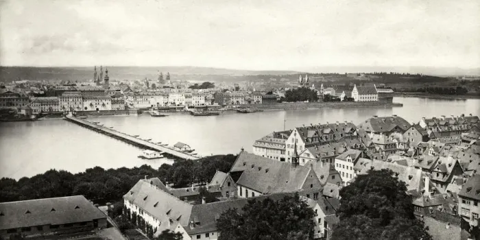 Framed Print : View of Coblenz and river, Germany Framed Print : View of Coblenz and river, Germany