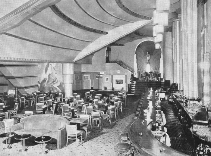 Framed Print : A view of the cocktail lounge at the French Casino, NYC Framed Print : A view of the cocktail lounge at the French Casino, NYC