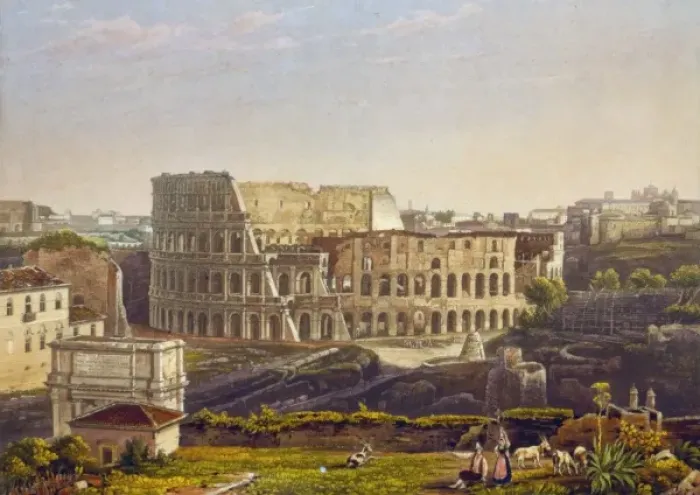 Framed Print : View of the Colosseum, Rome, Italy Framed Print : View of the Colosseum, Rome, Italy