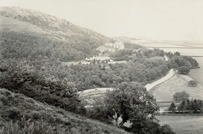 Framed Print : View of Colwyn Bay (from flagstaff), North Wales Date: circa 1889 Framed Print : View of Colwyn Bay (from flagstaff), North Wales Date: circa 1889
