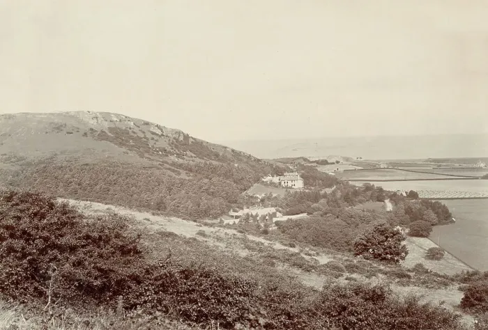 Framed Print : View of Colwyn Bay (from near flagstaff), North Wales Date: circa 1889 Framed Print : View of Colwyn Bay (from near flagstaff), North Wales Date: circa 1889