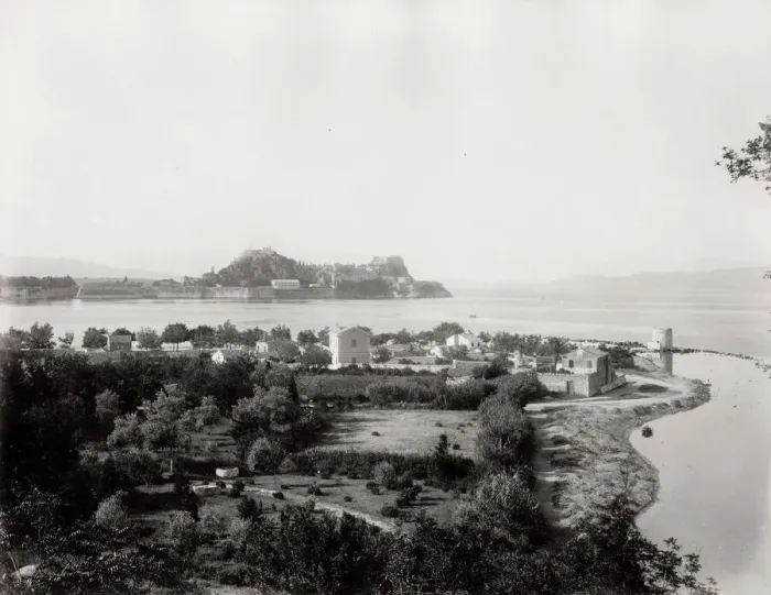 Framed Print : View on Corfu, Greece Framed Print : View on Corfu, Greece