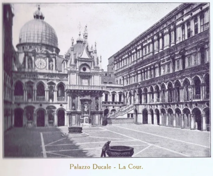 Framed Print : A view of the courtyard of Palazzo Ducale, Venice, 1929 Framed Print : A view of the courtyard of Palazzo Ducale, Venice, 1929