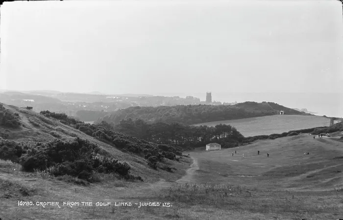 Framed Print : View of Cromer from the Golf Links Framed Print : View of Cromer from the Golf Links