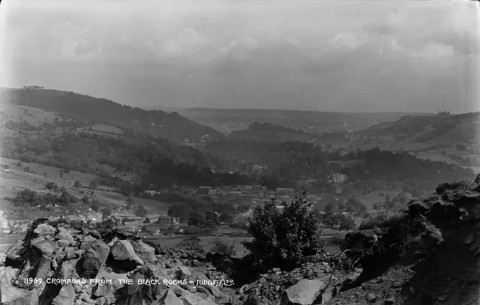 Framed Print : View of Cromford from the Black Rocks Framed Print : View of Cromford from the Black Rocks