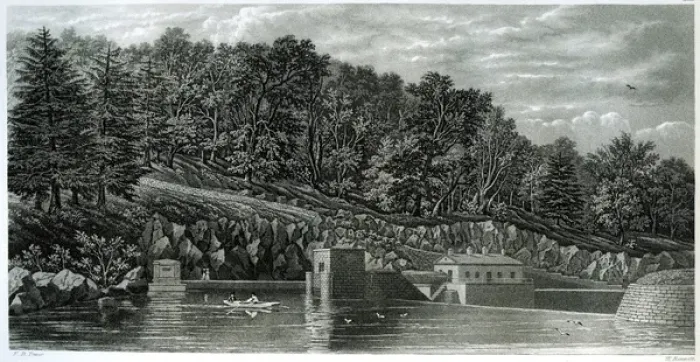 Framed Print : View above Croton Dam Framed Print : View above Croton Dam