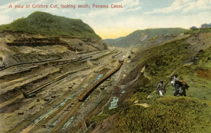 Framed Print : A view of Culebra Cut, Looking South, Panama Canal Framed Print : A view of Culebra Cut, Looking South, Panama Canal
