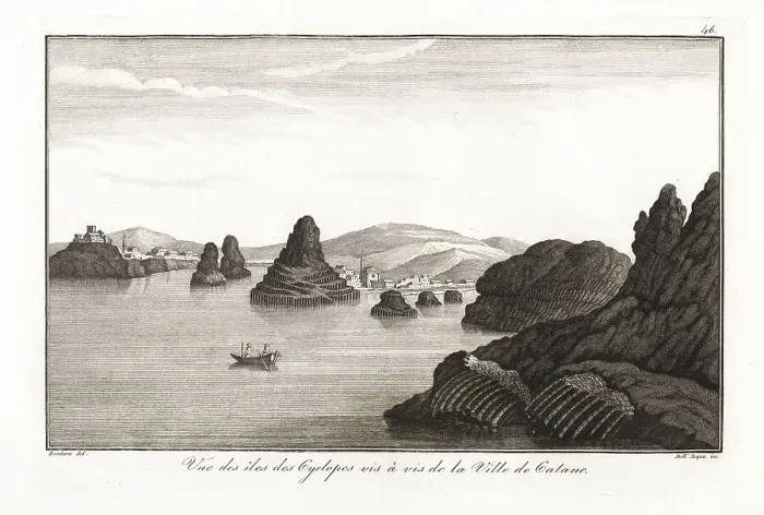 Framed Print : View of the Cyclopean Islands, Catania, Sicily, 1822 Framed Print : View of the Cyclopean Islands, Catania, Sicily, 1822