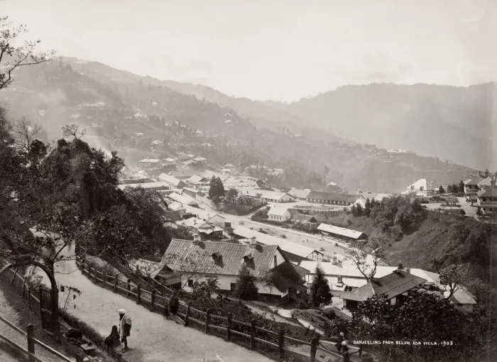 Framed Print : View of Darjeeling from below Ada village, India Framed Print : View of Darjeeling from below Ada village, India
