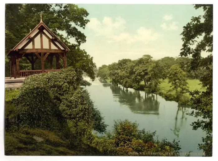 Framed Print : View on the Dee, Chester, England Framed Print : View on the Dee, Chester, England