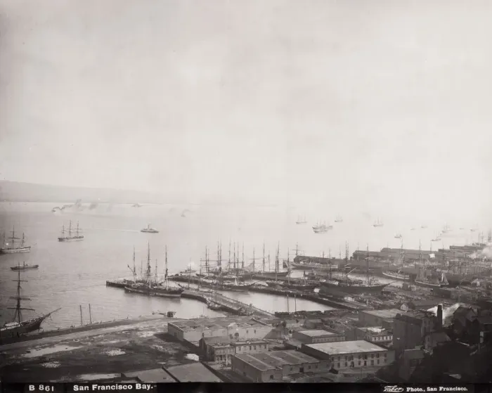 Framed Print : View of the docks, San Francisco Bay, California, USA Framed Print : View of the docks, San Francisco Bay, California, USA