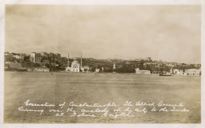 Framed Print : View toward Dolmabahce, handing control of Istanbul to Turks Framed Print : View toward Dolmabahce, handing control of Istanbul to Turks