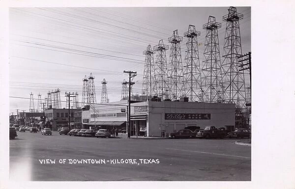 View of Downtown Kilgore, Texas, USA