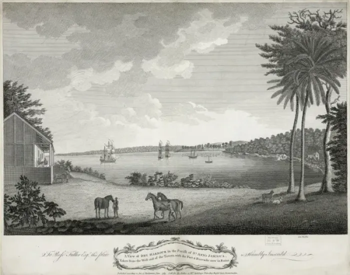 Framed Print : A view of Dry Harbour in the parish of St. Anns Jamaica, ta Framed Print : A view of Dry Harbour in the parish of St. Anns Jamaica, ta