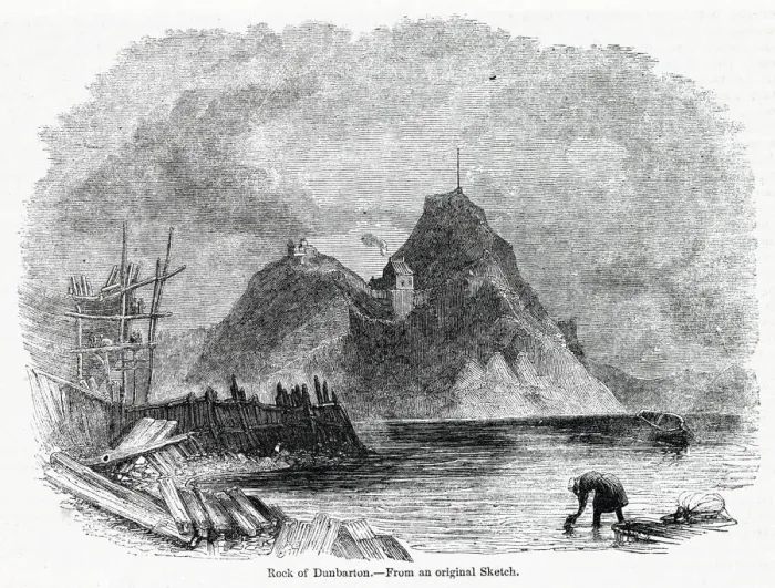 Framed Print : View of Dumbarton Castle and Rock, Scotland Framed Print : View of Dumbarton Castle and Rock, Scotland