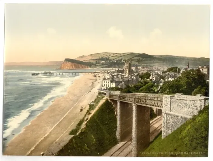 Framed Print : View from E. Cliff, Teignmouth, England Framed Print : View from E. Cliff, Teignmouth, England