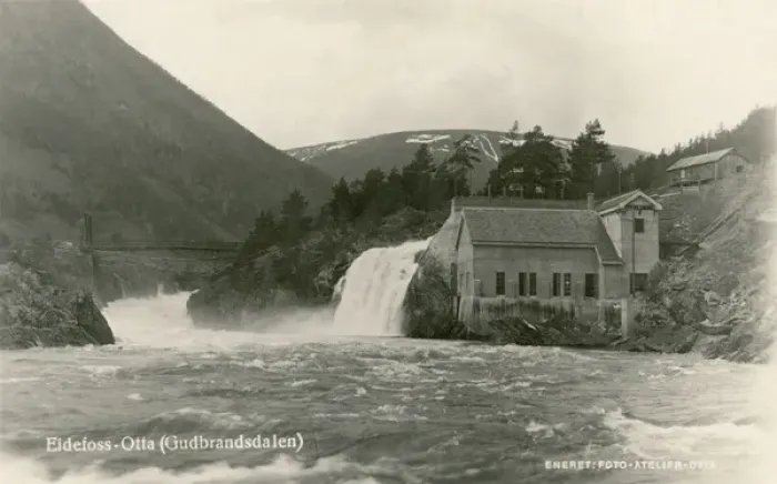 Framed Print : View of Eidefoss-Otta, Gudbrand Valley, Norway Framed Print : View of Eidefoss-Otta, Gudbrand Valley, Norway