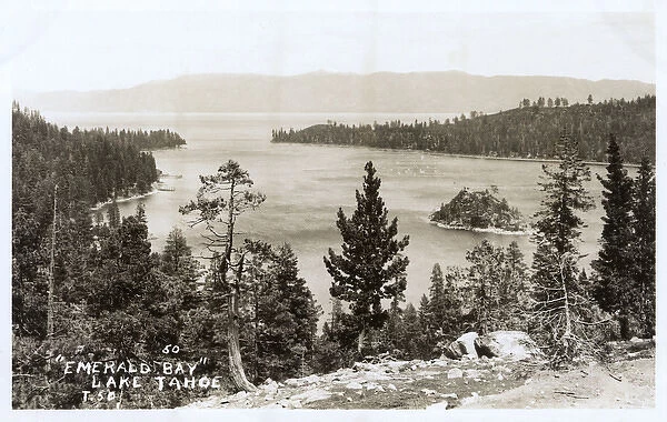 View of Emerald Bay, Lake Tahoe, California, USA