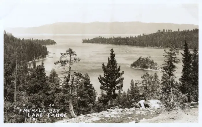 Framed Print : View of Emerald Bay, Lake Tahoe, California, USA Framed Print : View of Emerald Bay, Lake Tahoe, California, USA