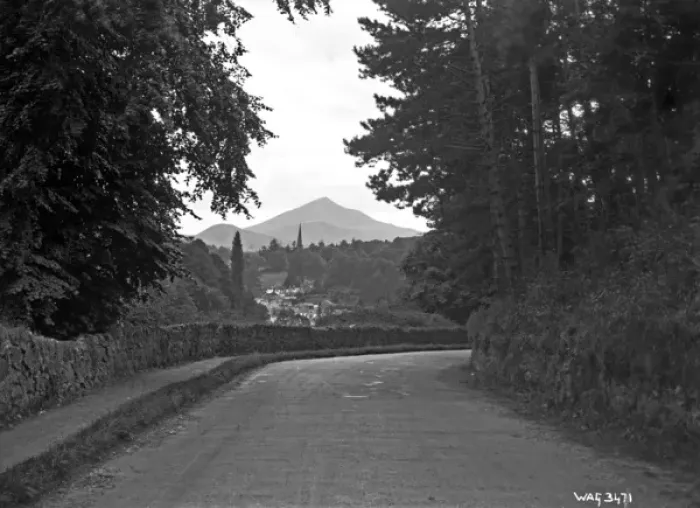Framed Print : View of Enniskerry and Sugarloaf mountain in the distance Framed Print : View of Enniskerry and Sugarloaf mountain in the distance