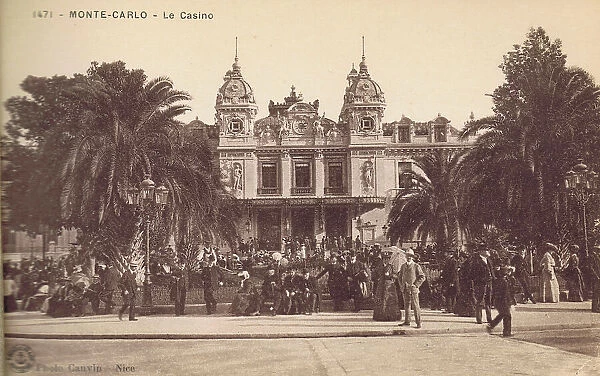 A view of the entrance to the Casino at Monte Carloe, 1920s