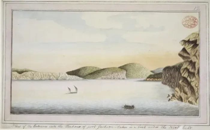 Framed Print : View of the entrance into the Harbour of Port Jackson Framed Print : View of the entrance into the Harbour of Port Jackson