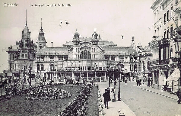 A view of the entrance ot the Kursall, Ostend