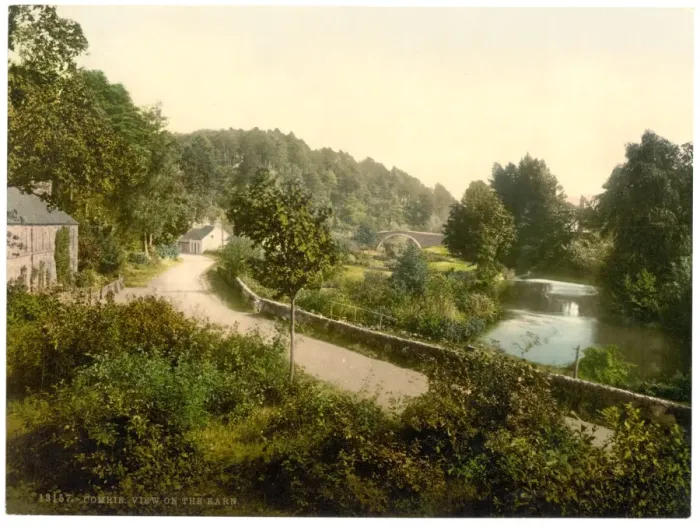 Framed Print : View on the Ern, (i. e. Earn), Comrie, Scotland Framed Print : View on the Ern, (i. e. Earn), Comrie, Scotland