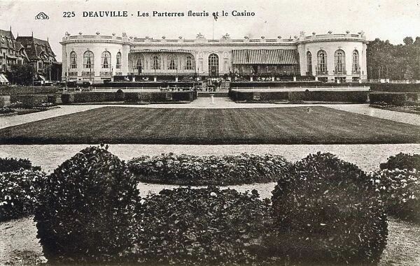 A view of the exterior of the Casino at Deauville from the g