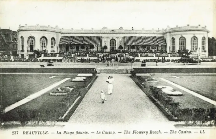 Framed Print : A view of the exterior of the Casino at Deauville from the g Framed Print : A view of the exterior of the Casino at Deauville from the g
