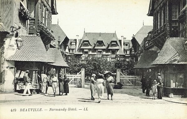 A view of the exterior of the Normandy Hotel, Deauville