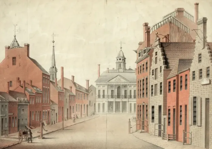 Framed Print : A view of the Federal Hall of the City of New York, as appea Framed Print : A view of the Federal Hall of the City of New York, as appea