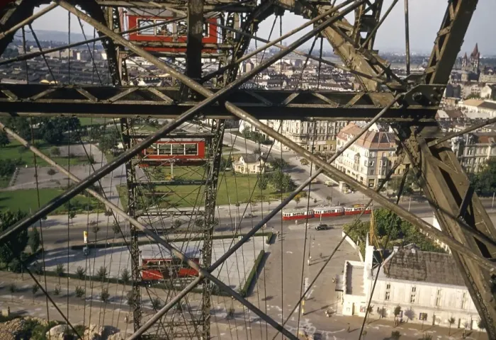 Framed Print : View from the ferris wheel, Vienna, Austria Framed Print : View from the ferris wheel, Vienna, Austria