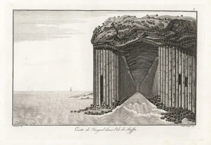 Framed Print : View of Fingal's Cave on the island of Staffa, Inner Hebrides, S Framed Print : View of Fingal's Cave on the island of Staffa, Inner Hebrides, S